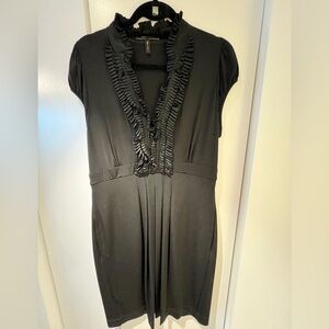 BCBG Black Ruffled Dress